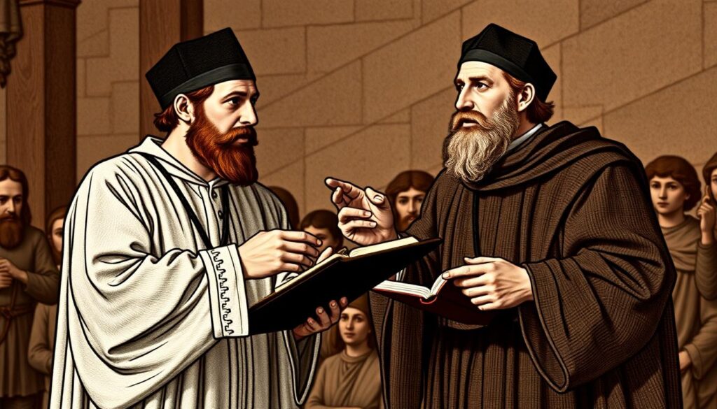 Huldrych Zwingli and John Calvin