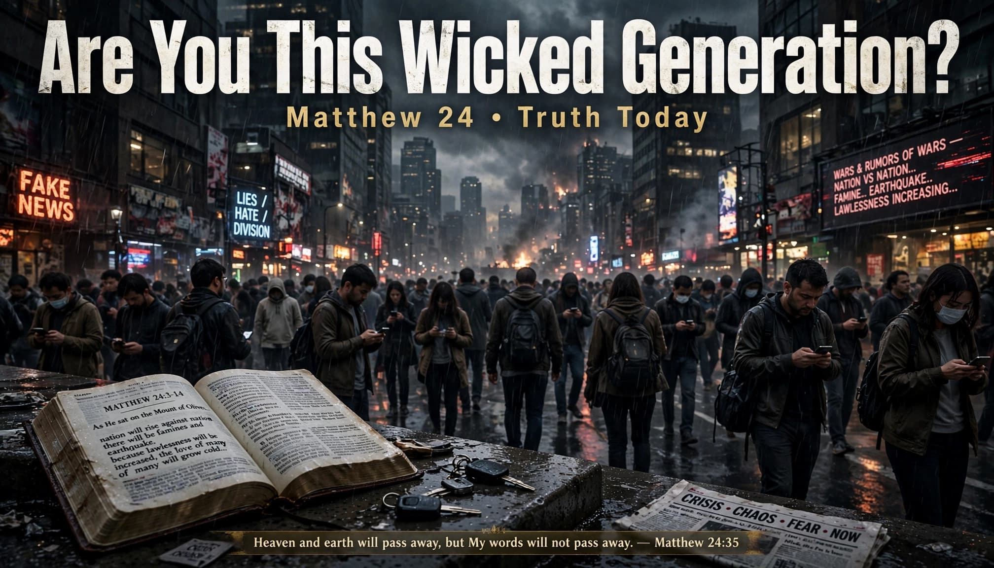 Are You This Wicked Generation? Matthew 24 Truth Today